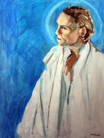 "Saint", oil on canvas, 80 x 60 cm
