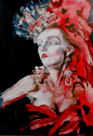 Paulina Taranek Queen oil on canvas100 x 70 cm